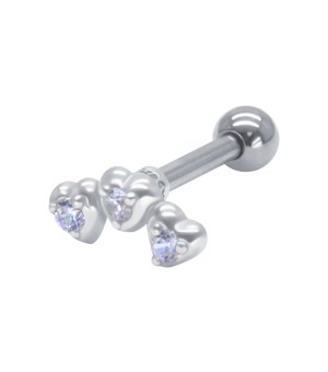 Helix Ear Piercing with Titanium Bar TIP-3048-TI